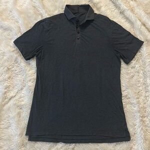 Lululemon Polo Shirt Dark Gray Size Large